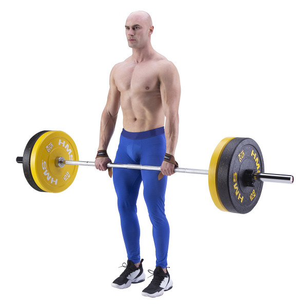 Paski treningowe do martwego ciągu skóra HMS F4435