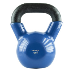 Kettlebell żeliwny pokryty winylem HMS KNV12, blue