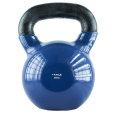 Kettlebell żeliwny pokryty winylem HMS KNV24, blue