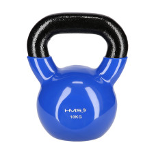 Kettlebell żeliwny pokryty winylem HMS KNV10, blue