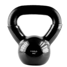 Kettlebell żeliwny pokryty winylem HMS KNV06, black