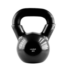 Kettlebell żeliwny pokryty winylem HMS KNV08, czarny