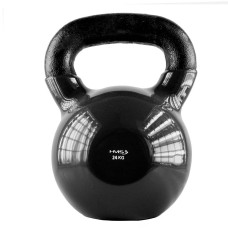 Kettlebell żeliwny pokryty winylem HMS KNV24, czarny