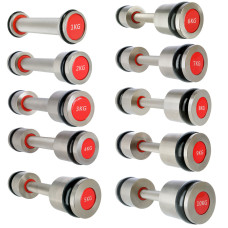 Hantle chromowane HMS Premium HH08, 2 x 8 kg