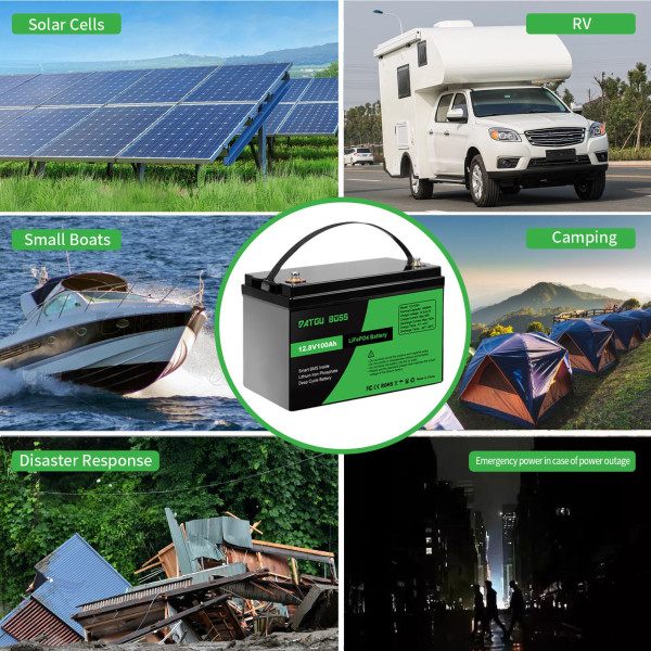 Акумулятор LiFePO4 DatouBoss 12V 100Ah