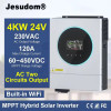 Сонячний гібридний інвертор Jesudom VM IV 4K 4000W 24V з WiFi – MPPT 120A, PV 5000W