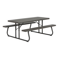 Zestaw ogrodowy stół i dwie ławki Lifetime, 183 cm