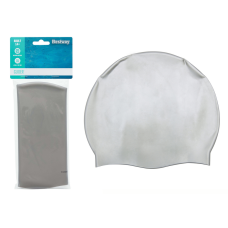 Czepek Kąpielowy Silikonowy Srebrny Bestway 26006