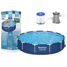 Basen ogrodowy stelażowy 366 x 76 cm zestaw Bestway 56681