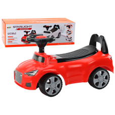 Samochód Jeździk Z Oparciem QX-3396 Klakson Schowek Czerwony