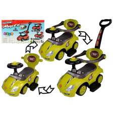 Jeździk z Pchaczem Mega Car 3w1 Żółty