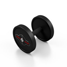 Hantla stalowa gumowana Marbo Sport 5kg czarny mat