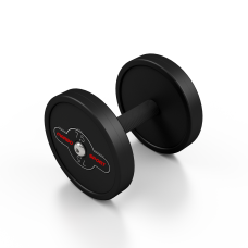 Hantla stalowa gumowana Marbo Sport 7,5 kg, czarny mat