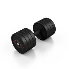 Hantla stalowa gumowana Marbo Sport, 32,5 kg, czarny mat