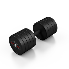 Hantla stalowa gumowana Marbo Sport 42,5kg czarny mat