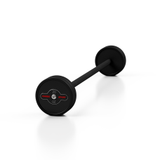 Sztanga gumowana prosta 20kg czarny mat, Marbo Sport