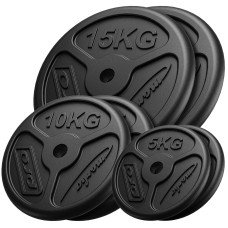 Zestaw obciążeń żeliwnych Marbo Sport slim 60kg / 2 x 15kg + 2 x 10kg + 2 x 5 kg