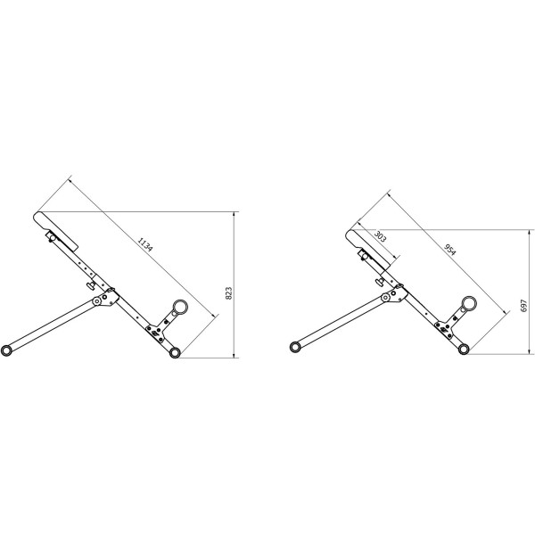 Ławka rzymska do grzbietu Marbo Sport MH-L116