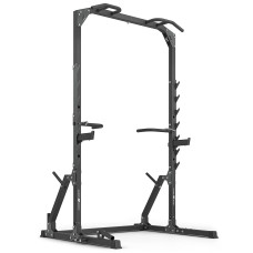 Half-rack Marbo Sport MS-U115 2.0, drążek do pociągania ze stojakami i poręczami + uchwytem landmine