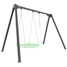 Huśtawka podwójna na łożyskach Marbo Sport PREMIUM MO-013, stelaż 2-stanowiskowy