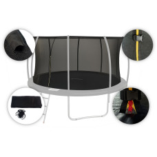 Siatka wewnętrzna do trampoliny SoniFit FIGS V2, z tunelem na pręt z włókna szklanego, 10Ft (305cm, wys.180cm)