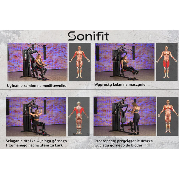 Atlas do ćwiczeń SoniFit Nevada Pro Tag 100 kg