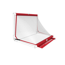 Siatka do bramki BazookaGoal 120x75cm, czerwono-biała