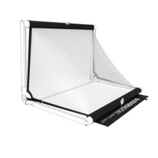 Siatka do bramki BazookaGoal 120x75cm, czarno-biała