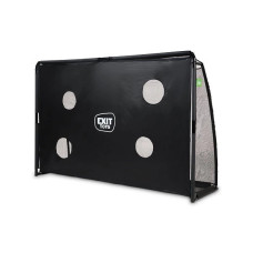 Bramka piłkarska przenośna Exit Finta 3x2 m z plandeką treningową, stalowa