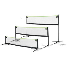 Zestaw do siatkówki, badmintona, siatkonogi tenisa z regulowaną wysokością Exit 3000, siatka + słupki