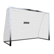 Bramka piłkarska przenośna Hudora Pro Tect 3x2 m stalowa biała