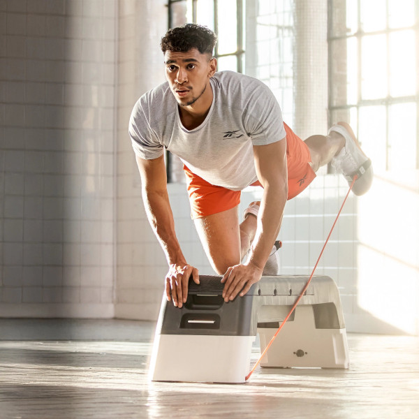 Ławka treningowa i step 2w1 Reebok Deck, biały