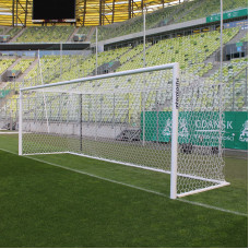 Bramka piłkarska tulejowana Sportpoland PRO, aluminiowa, 7.32x2.44 m