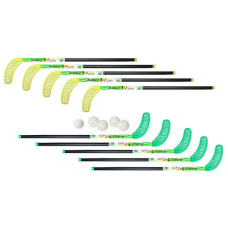 Zestaw Unibros Fiber 95cm Sportpoland, (10 kijów + 5 piłek)