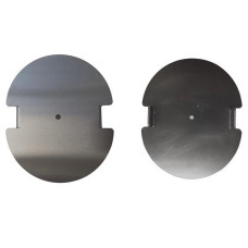 Pokrywy aluminiowe Sportpoland do tulei 120x100 mm, zestaw - 2szt