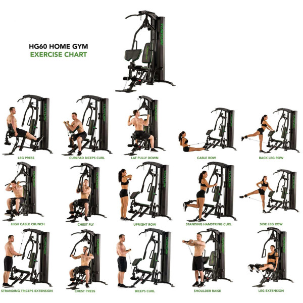 Atlas do ćwiczeń Tunturi Home Gym HG60