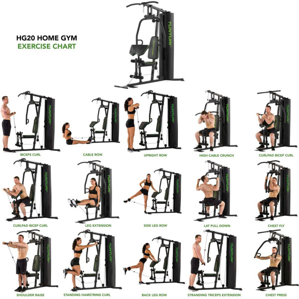 Atlas do ćwiczeń Tunturi Home Gym HG20