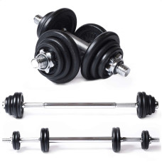 Sztanga + hantle 3w1 20kg Tunturi,