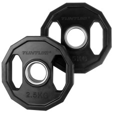 Talerze olimpijskie gumowane Tunturi, 2,5kg (2szt)