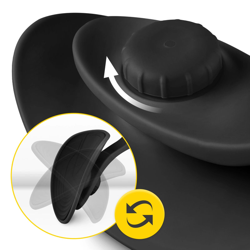 Motylek do ćwiczeń ud i mięśni dna miednicy z licznikiem czarny