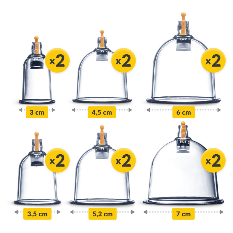 banki bezogniowe prozniowe lecznicze zestaw z pompka