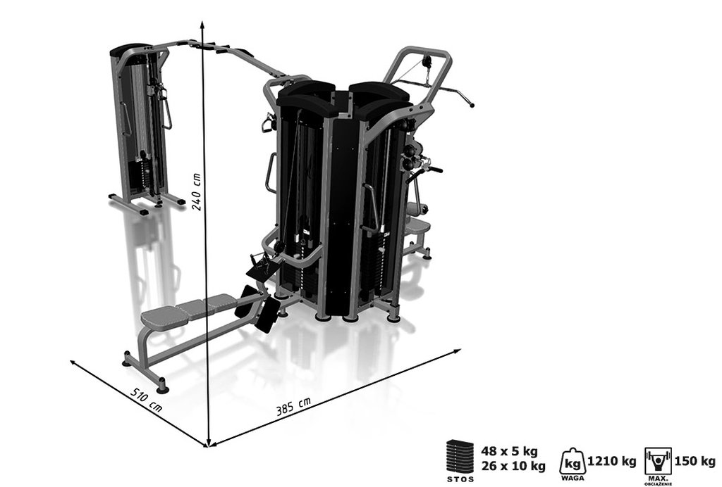 Wieża 6-stanowiskowa MIDI - Marbo Sport
